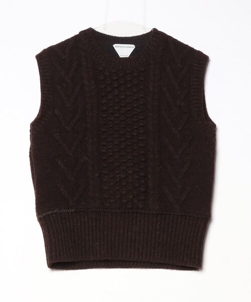BOTTEGA VENETA（ボッテガ・ヴェネタ） ニットベスト L ブラウン 