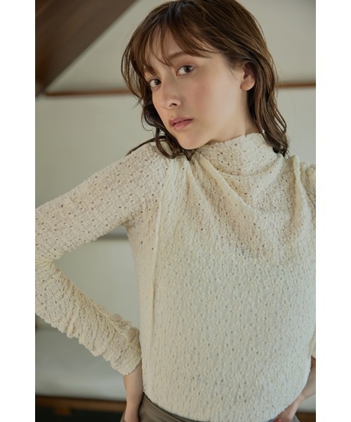 「FRAY I.D」 長袖カットソー ONE SIZE ベージュ レディース_画像7