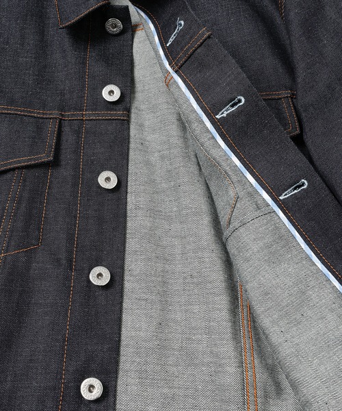 デニムジャケット gジャン ORGANIC COTTON OVERSIZED DENIM JACKET メンズ レディースの画像