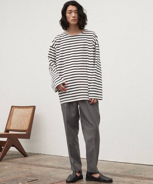 「WYM LIDNM」 長袖Tシャツ S グレー メンズ_画像9