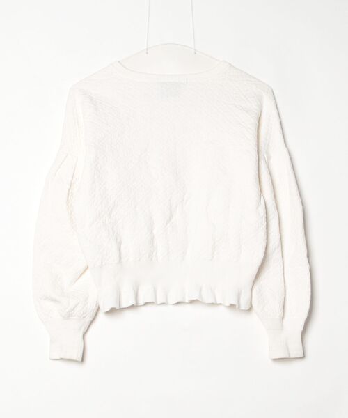 「cardo fabrica」 ニットカーディガン FREE ホワイト レディース_画像2