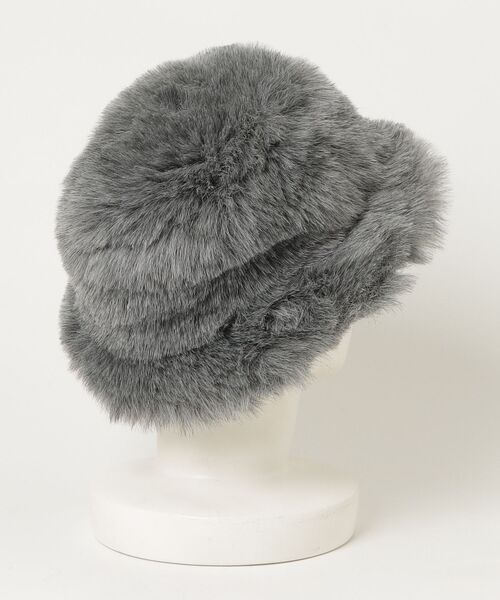 「TWEED MILL」 ハット L グレー レディース_画像2