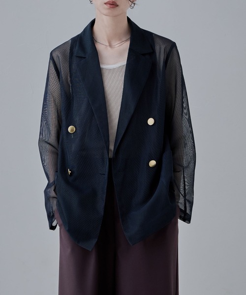 「etoll.」 テーラードジャケット M ベージュ レディース_画像3