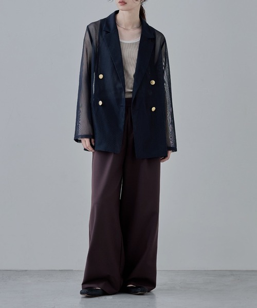 「etoll.」 テーラードジャケット M ベージュ レディース_画像6