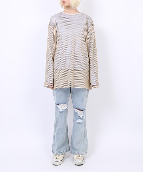 「PUNYUS」 長袖カットソー 4 ブラック レディース_画像9