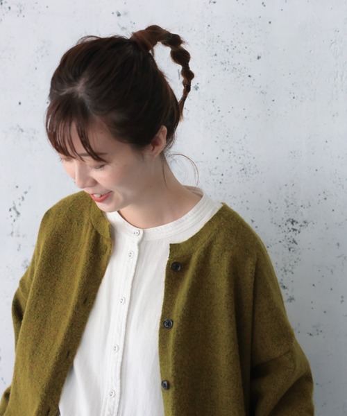 「soulberry」 カーディガン 4L グリーン レディース_画像3