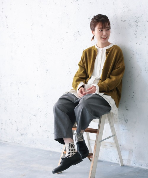 「soulberry」 カーディガン 4L グリーン レディース_画像4