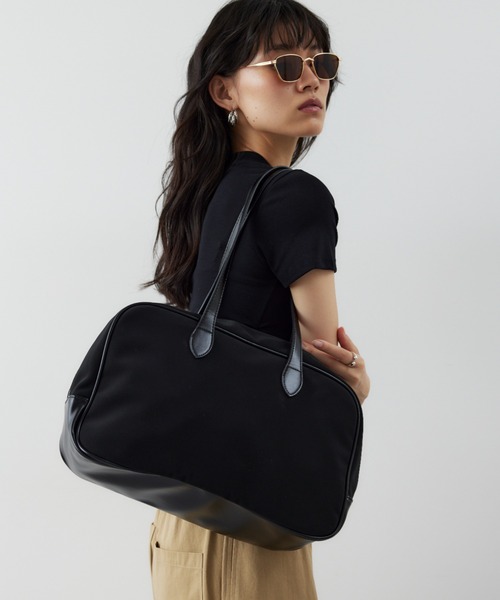 「HANNE」 ボストンバッグ FREE ブラック レディース_画像2