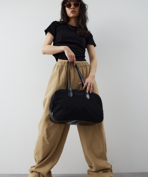 「HANNE」 ボストンバッグ FREE ブラック レディース_画像8