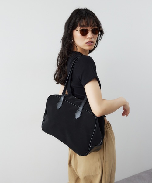 「HANNE」 ボストンバッグ FREE ブラック レディース_画像9