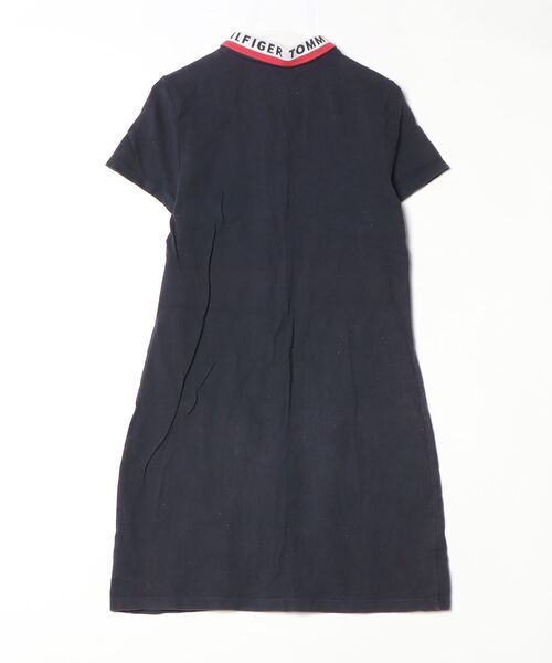 「TOMMY HILFIGER」 半袖ワンピース M ネイビー レディース_画像2