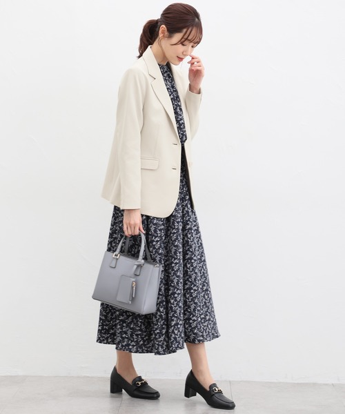 「Honeys」 「GLACIER」テーラードジャケット S ダークネイビー レディース_画像4