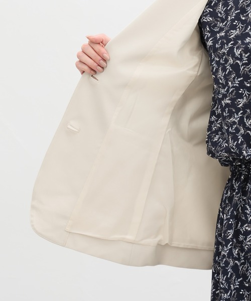 「Honeys」 「GLACIER」テーラードジャケット S ダークネイビー レディース_画像6