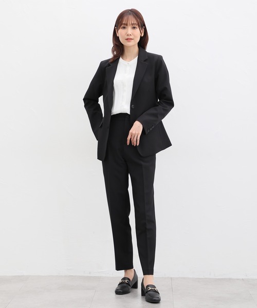 「Honeys」 「GLACIER」テーラードジャケット S ダークネイビー レディース_画像7