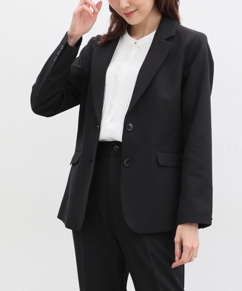 「Honeys」 「GLACIER」テーラードジャケット S ダークネイビー レディース_画像8