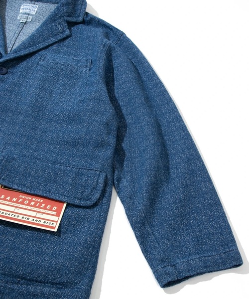 「AOZORA」 デニムジャケット「BIG ALLIEDコラボ」 MEDIUM ライトインディゴブルー メンズ_画像7