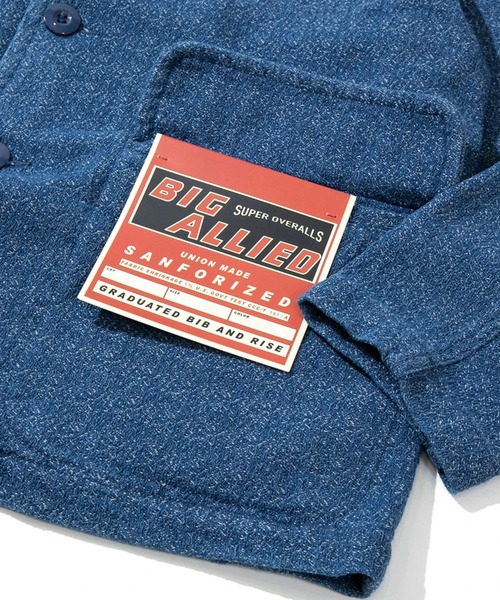 「AOZORA」 デニムジャケット「BIG ALLIEDコラボ」 MEDIUM ライトインディゴブルー メンズ_画像9