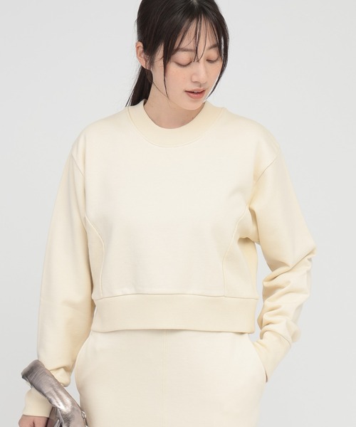 「saloon」 スウェットカットソー FREE オフホワイト レディース_画像5