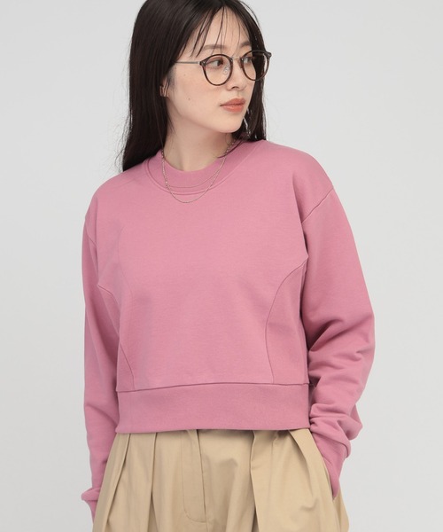 「saloon」 スウェットカットソー FREE オフホワイト レディース_画像8