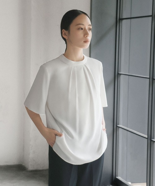 「Flolia」 7分袖ブラウス L オフホワイト レディース_画像2