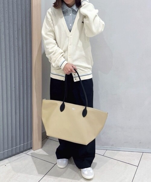 「LACOSTE」 カーディガン 4 ブラック メンズ_画像3