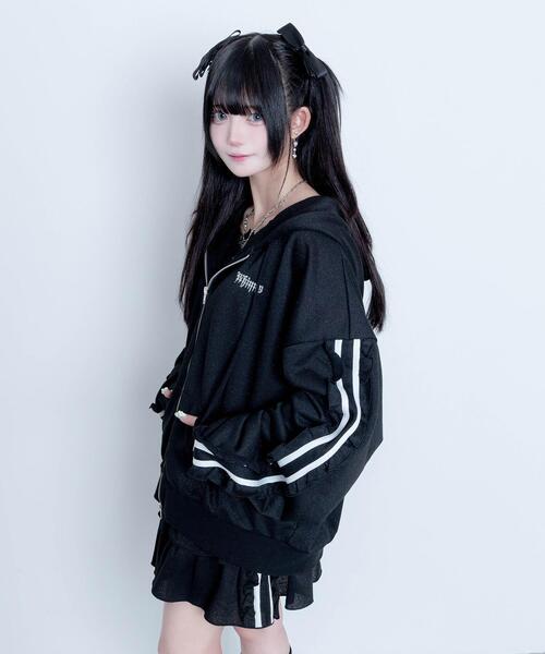 Whinny パーカー Whinny/冬の夜空にお星様パーカー レディース メンズ