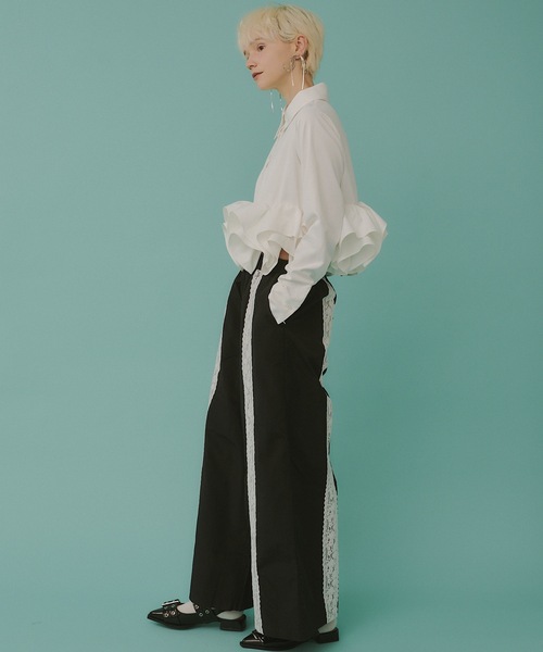 「VIOLETTA」 イージーパンツ M ブラック レディース_画像2