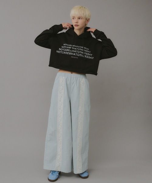 「VIOLETTA」 イージーパンツ M ブラック レディース_画像4