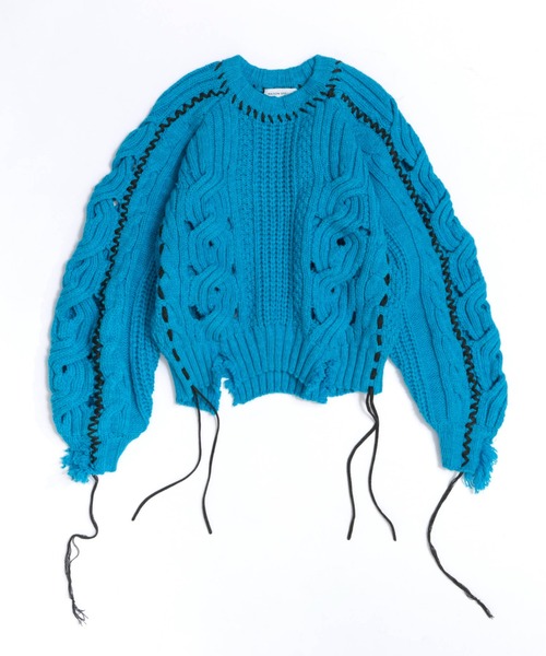 「MAISON SPECIAL」 長袖ニット FREE ブラック レディース_画像3