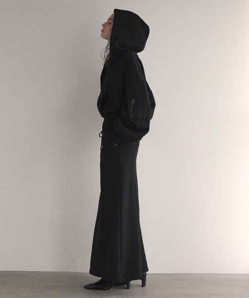 パーカー mieli invariant  Tuck Cross Big Hoodie MIELI INVARIANT（ミエリインヴァリアント） パーカー Brush Sweat Zip