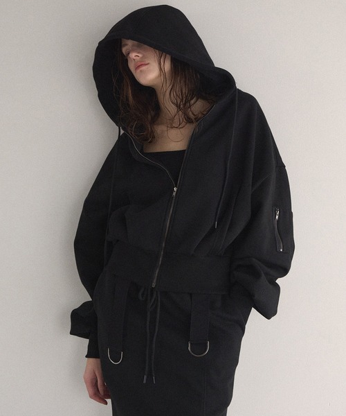 MIELI INVARIANT（ミエリインヴァリアント） パーカー Brush Sweat Zip