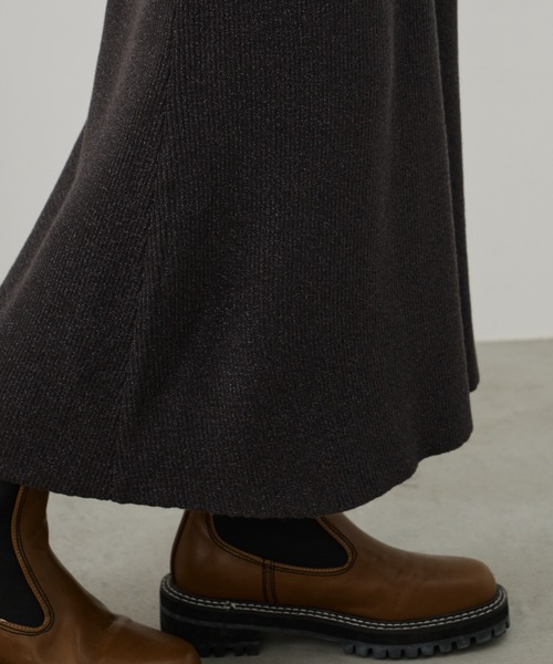 「Unitage」 ニットスカート FREE ブラウン レディース_画像2