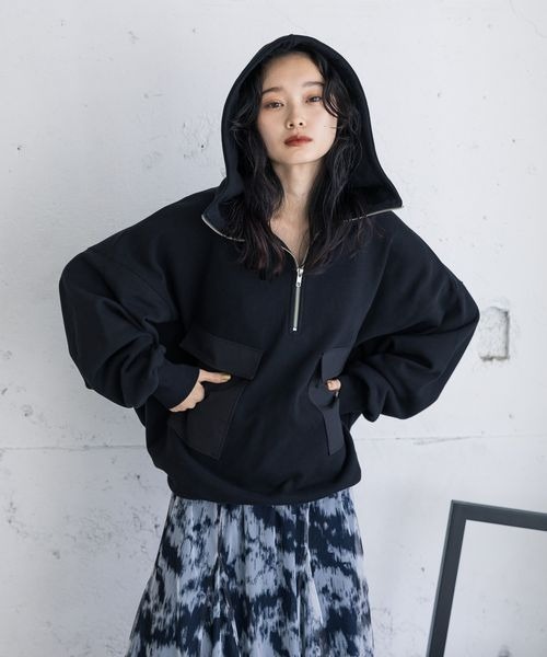 JEANASIS ブラック バルーンジャンパー フリーサイズ JEANASIS ブラック バルーンジャンパー フリーサイズ JEANASIS