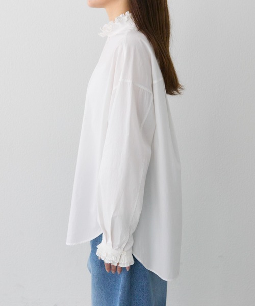 「PUAL CE CIN」 長袖ブラウス FREE ホワイト レディース_画像3