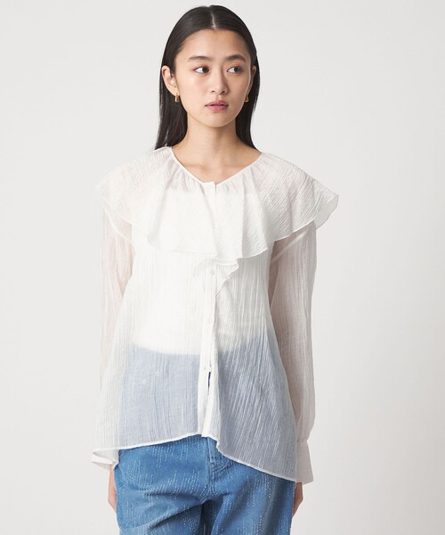 CITEN（シテン） ブラウス シャツ 「CITEN」ヨウリュウフリルブラウス