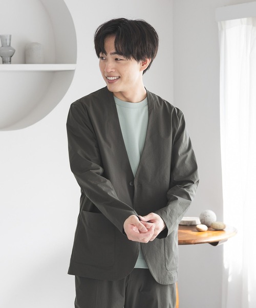GLOBAL WORK（グローバルワーク） uvカット ジャケット ノーカラー 