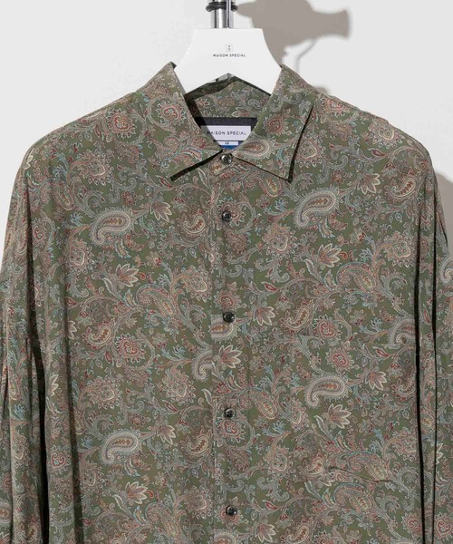「MAISON SPECIAL」 長袖シャツ 1 ブラック メンズの画像