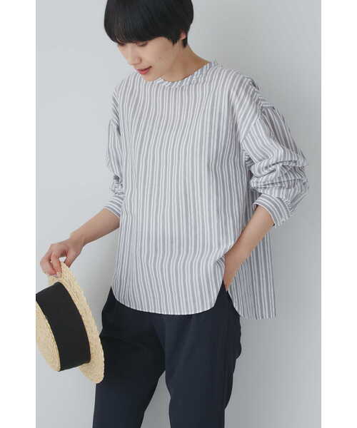 「human woman」 長袖ブラウス SMALL レッド レディースの画像
