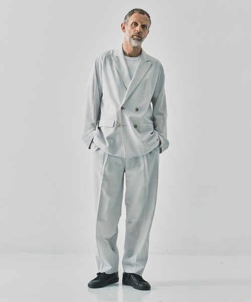 スラックス 「irenisa/イレニサ」別注ONE TUCKS STRAIGHT TROUSERS メンズの画像