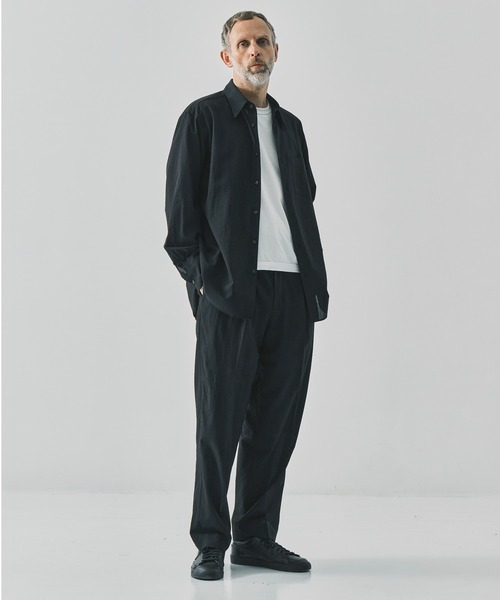 スラックス 「irenisa/イレニサ」別注ONE TUCKS STRAIGHT TROUSERS メンズの画像