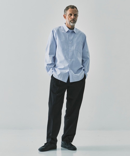 スラックス 「irenisa/イレニサ」別注ONE TUCKS STRAIGHT TROUSERS メンズの画像