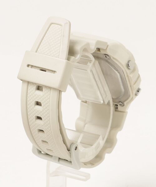 「CASIO」 デジタル腕時計 - ベージュ レディース_画像2