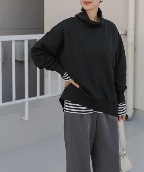「URBAN RESEARCH DOORS」 スウェットカットソー MEDIUM ブルー レディース_画像3