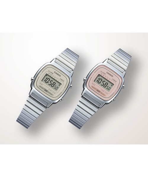 「CASIO」 デジタル腕時計 FREE ライトベージュ レディース_画像5