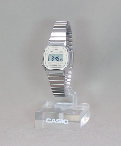 「CASIO」 デジタル腕時計 FREE ライトベージュ レディース_画像6