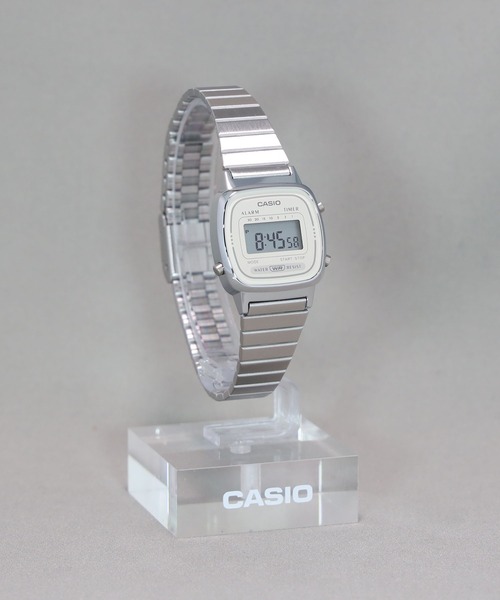「CASIO」 デジタル腕時計 FREE ライトベージュ レディース_画像7