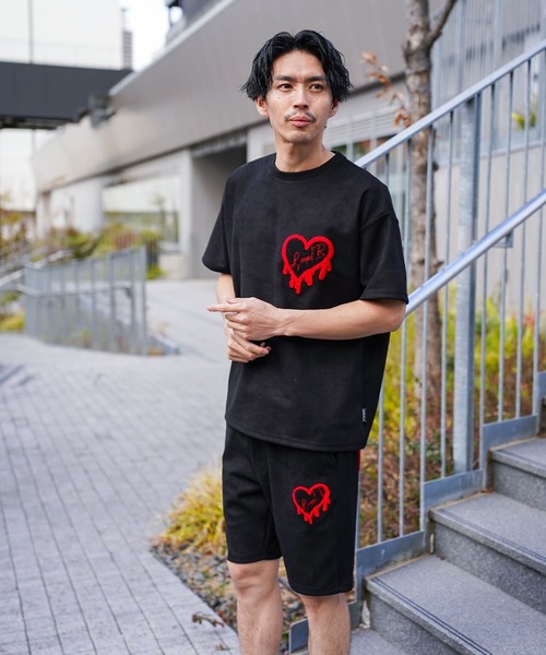 LUXE/R（ラグジュ） tシャツ (RM)「LUXE/R」ポリエステル スウェード