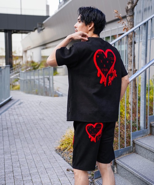 LUXE/R（ラグジュ） tシャツ (RM)「LUXE/R」ポリエステル スウェード