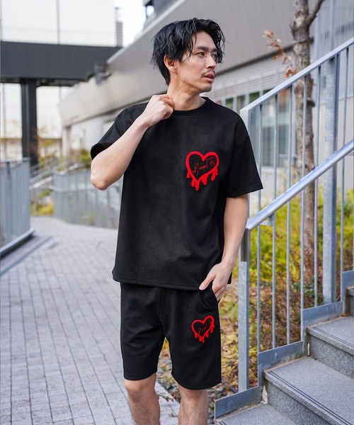 LUXE/R（ラグジュ） tシャツ (RM)「LUXE/R」ポリエステル スウェード