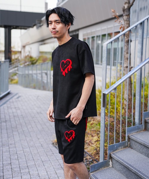 LUXE/R（ラグジュ） tシャツ (RM)「LUXE/R」ポリエステル スウェード